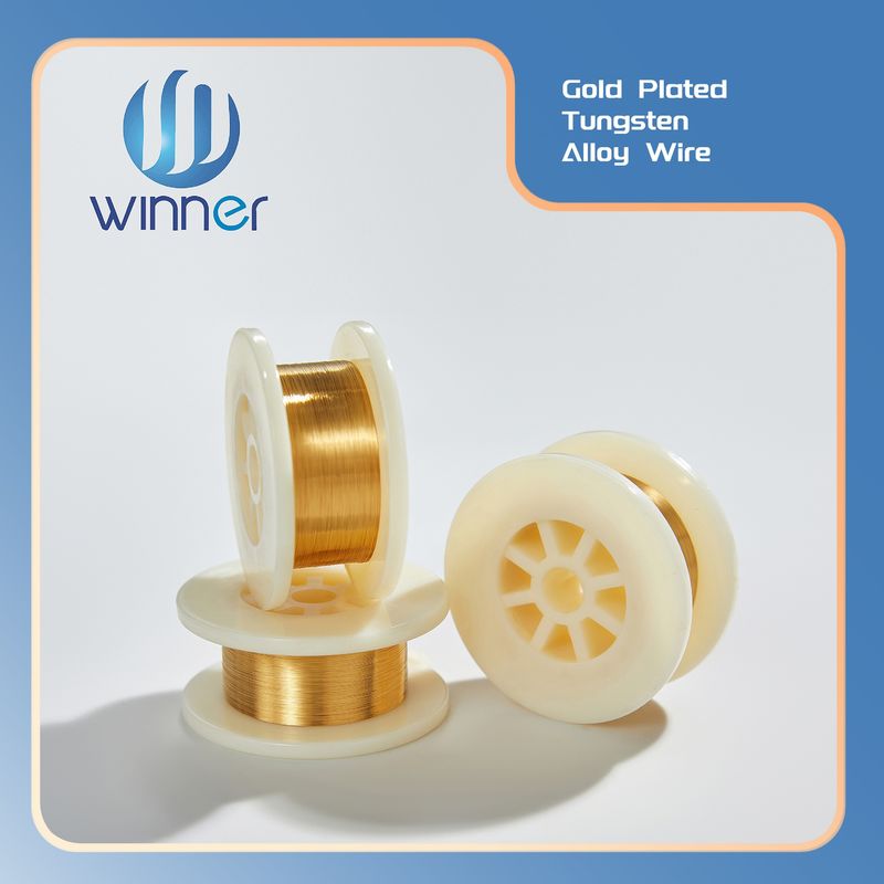 Factory Direct Supply Custom Diameter 0.015mm Gold Coated Tungsten Wire for Semiconductor & LED Industry