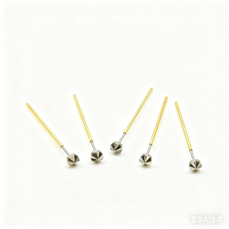 Customized Gold Plated Spring Test Probe with 2.54mm Pitch and 4.0 Full Travel for PCB Testing