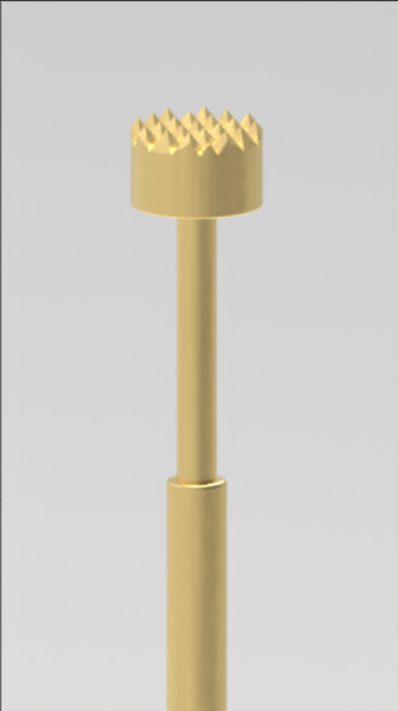 Proba de prova de mola de 100 milhas com ponta de coroa e pistão BeCu para alta precisão de golpe