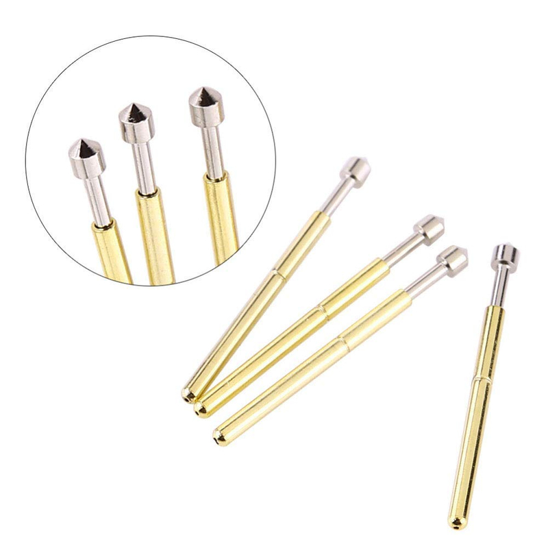 P75-E2 Sonda de ensaio de mola com cabeça cónica de 1,3 mm e diâmetro de tubo de 1,02 mm para ensaio de PCB 3A
