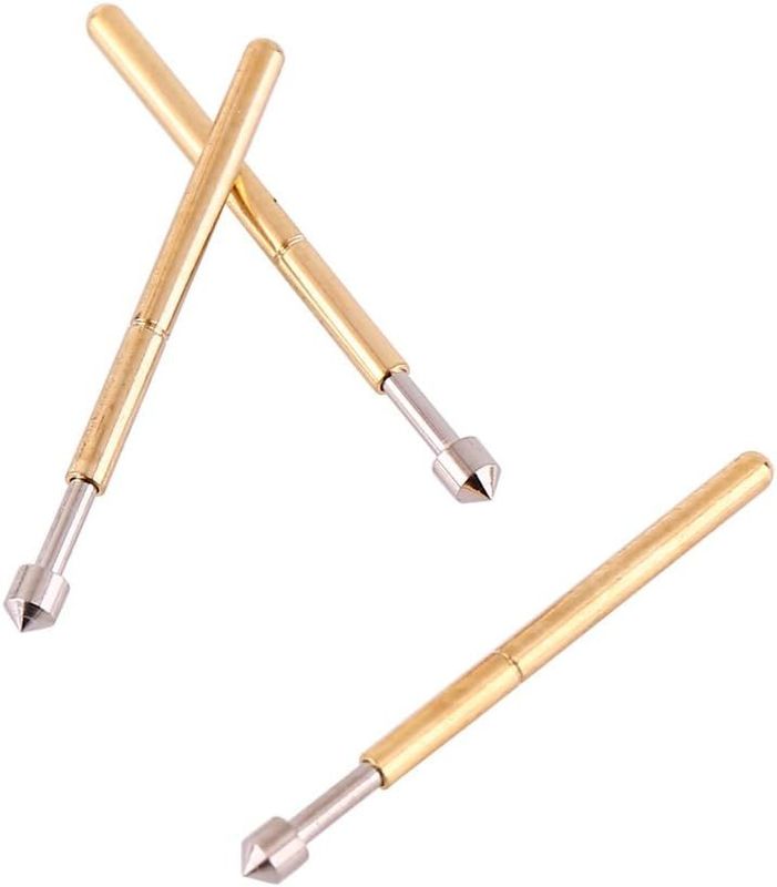 Proba de contato de mola Pogo Pin com corrente nominal de 3A 50mΩ Resistência e curso de 2,5 mm para teste de PCB