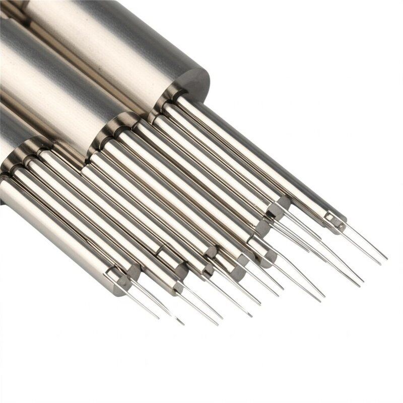 Sonda de teste de mola banhada a ouro com tamanhos personalizados, com classificação de corrente de 0,50 amperes e resistência de contato máxima de 50mΩ