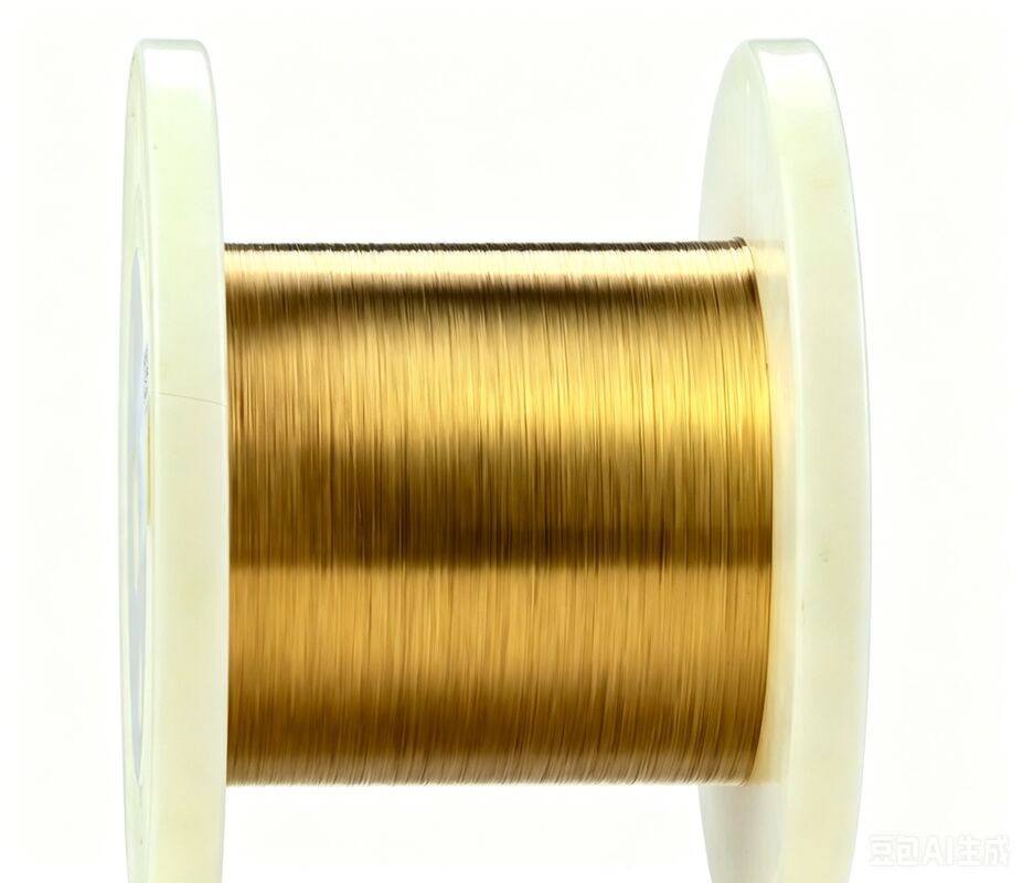 fio de tungstênio folheado ouro do micro diâmetro de 0.0035mm para micro peças eletrônicas do vácuo