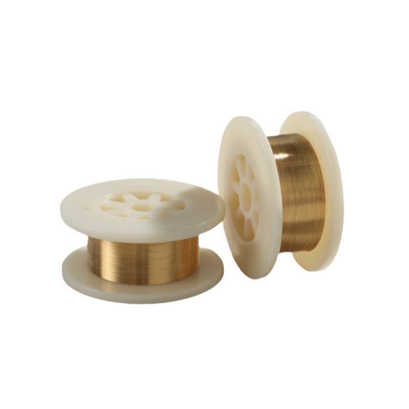 fio de tungstênio folheado ouro do micro diâmetro de 0.0035mm para micro peças eletrônicas do vácuo