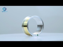 Fios de liga de prata revestidos de ouro